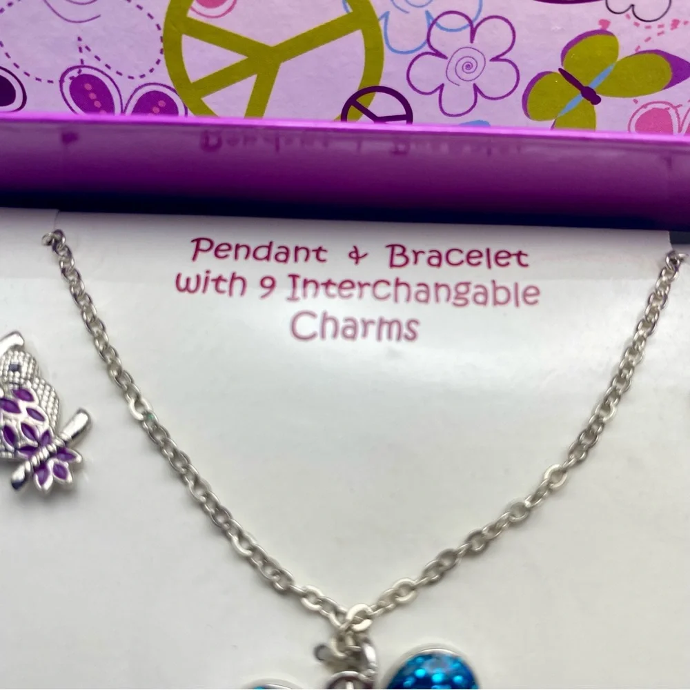 Piper Jewelry Pendant & Bracelet Gift Set with Interchangeable Charms